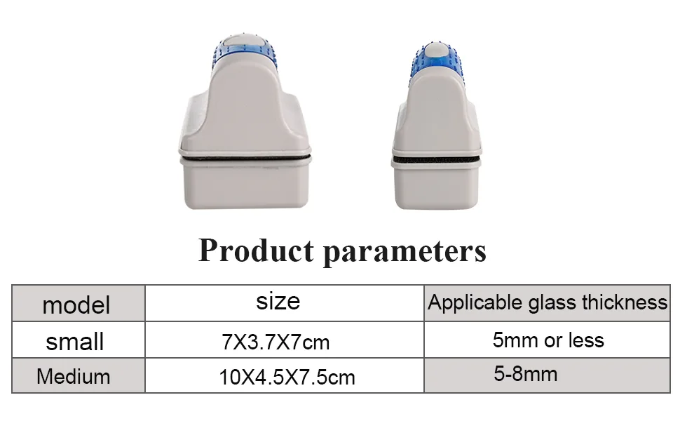 JRing Magnet Aquarium Cleaner, Algae Scraper for Glass Aquariums Aquatic Algae Cleaning Fish Tank Glass Cleaner Small - magnet fish tank cleaner detail