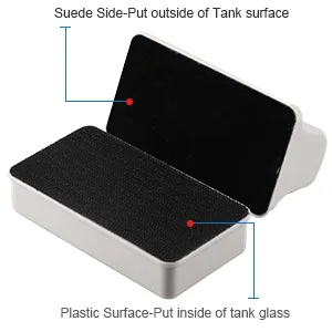 JRing Magnet Aquarium Cleaner, Algae Scraper for Glass Aquariums Aquatic Algae Cleaning Fish Tank Glass Cleaner Small - MAGNETIC FISH TANK SCRUBBER