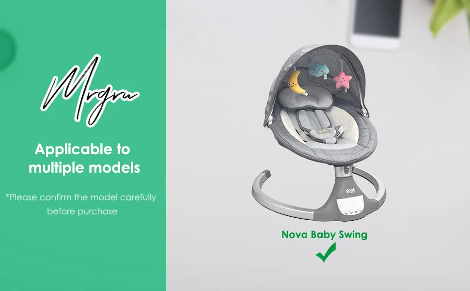 Mrgru 5V Replament Charger Power Cord for Baby Swing Compatible with Nova Baby Swing for Infants Motorized Portable Swing Power Adapter - product information 2