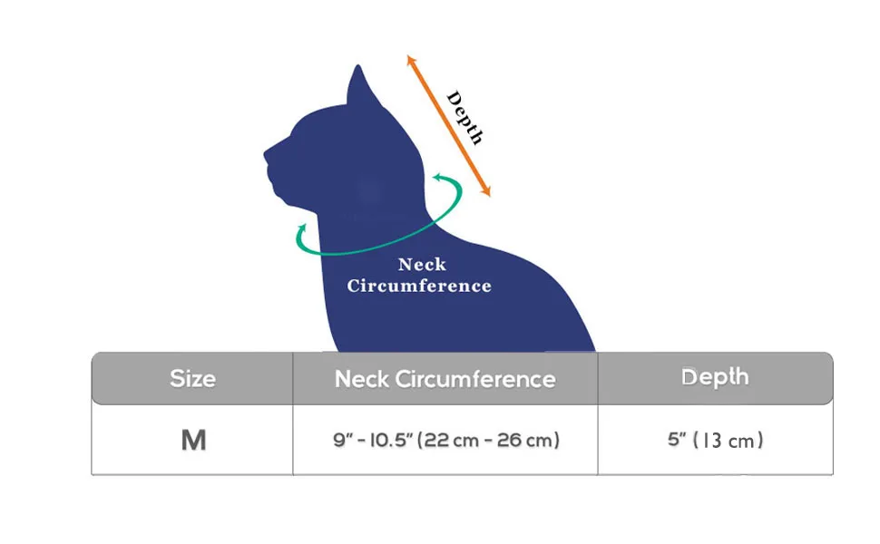 SunGrow Cat Cone Collar Soft, Stop Licking E Collar for Recovery, Post Surgery Stress Relieving with Adjustable Strap Enclosures 9" - 10.5" Neck Size, Pink - product information 8