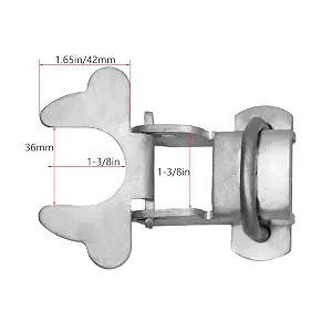 1-3/8 x1-3/8 Kennel Gate Latch for Dog Kennel, Chain Link Fence Latch Hardware, Galvanized Steel - kennel gate latch 2