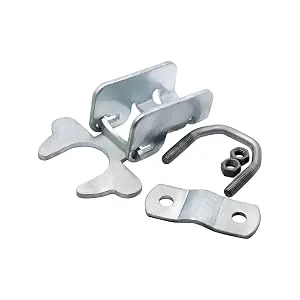 1-3/8 x1-3/8 Kennel Gate Latch for Dog Kennel, Chain Link Fence Latch Hardware, Galvanized Steel - kennel gate latch 4