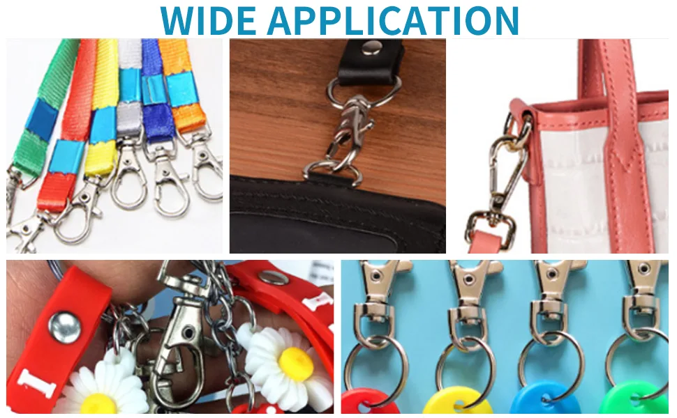 Pssopp 12Pcs Pet Birds Cage Metal Hook Clip Iron Anti-Escape Pet Bird Cage Door Buckle Lock Claw Trigger Snap Hook - Pet Birds Cage Metal Hook