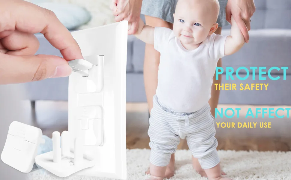 Outlet Covers Babepai 38-Pack White Child Proof Electrical Protector Safety Improved Baby Safety Plug Covers A-White - baby proofing plugs covers