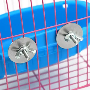 Mygeromon Bird Bath for Cage- Small Tub Bowl for Hang Inside Cage Birdbath Shower for Parrot/Parakeets/Cockatiels/Canary/Budgerigar (Blue) - Bird Bath Small Tub Bowl