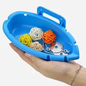 Mygeromon Bird Bath for Cage- Small Tub Bowl for Hang Inside Cage Birdbath Shower for Parrot/Parakeets/Cockatiels/Canary/Budgerigar (Blue) - Parrot Bird Cage Small Tub