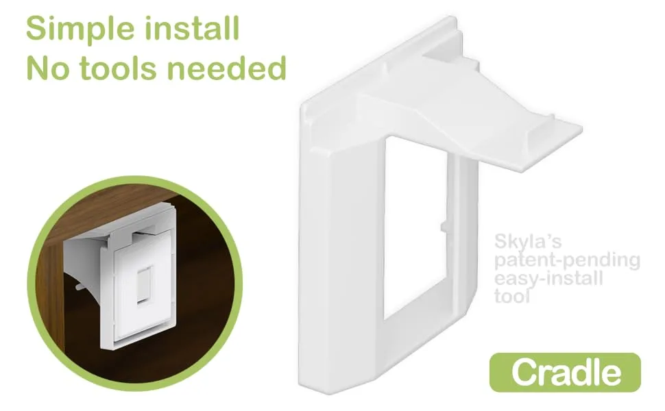 Spare Keys for Magnetic Cabinet Locks (2-Pack) by Skyla Homes - Powered by Premium Neodymium Magnet - Baby Safety Lock Key - simple install no tools needed
