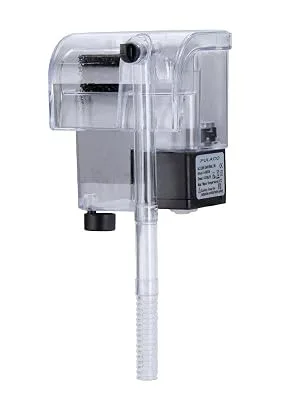 PULACO Ultra Quiet Aquarium Hang on Filter (66GPH 3W), Small Fish Tank Filter for 2 to 8 Gallons Fish Tank - filter