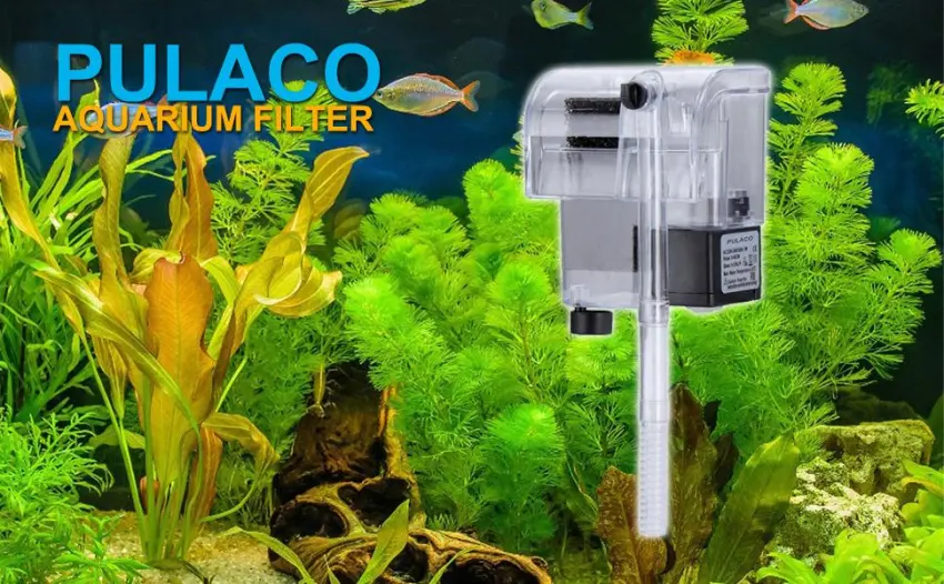 PULACO Ultra Quiet Aquarium Hang on Filter (66GPH 3W), Small Fish Tank Filter for 2 to 8 Gallons Fish Tank - product information 7
