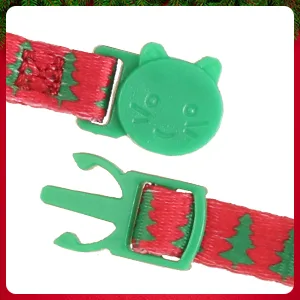 VKPETFR Breakaway Cat Collars with Bell & Cute Pendants - 3 Pack Adjustable Safety Kitten Collars - Collar for Kitten Cat Christmas - Christmas cat collar