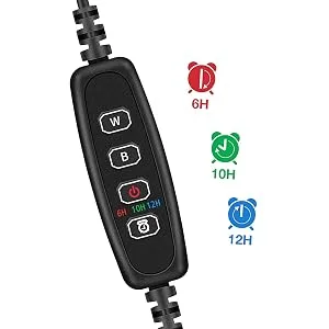VARMHUS Submersible LED Aquarium Light,Fish Tank Light with Timer Auto On/Off Dimming Function,3 Light Modes Dimmable White-Blue,10 Brightness Levels Optional&3 Levels of timed Loop Function 7.5'' 7.5'' Timmer&Dimmer White&blue - aquarium lights