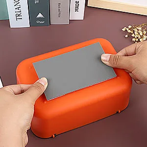 NOVWANG Wipes Dispenser Baby Wipe Holder with Lids, Keeps Wipes Fresh, Refillable Wipes Container with Sealing Design, Bathroom Tissues Wipes Case Box, Grey A-Grey - Stylish Appearance