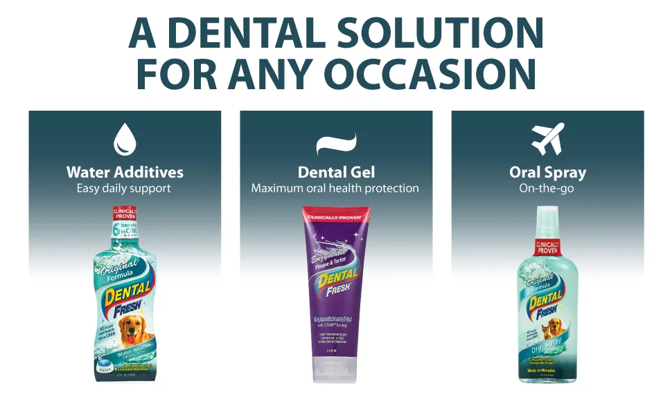 Dental Fresh Water Additive for Dogs, Original Formula 17 oz - we offer a dental solution for any occasion