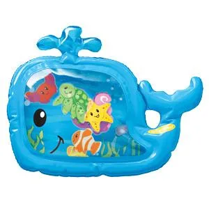 Infantino Pat & Play Water Mat - Whale Themed Water Mat for Infants and Older Babies, Tummy Time and Sensory Play - product information 2