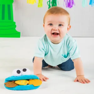 Bright Starts Sesame Street Jingle & Shake Elmo Easy Grasp Rattle, Ages 3-12 Months - cookie teether toy