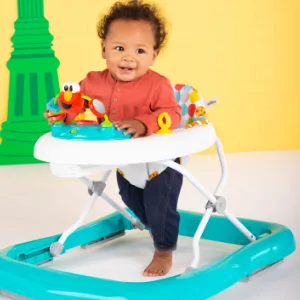 Bright Starts Sesame Street Jingle & Shake Elmo Easy Grasp Rattle, Ages 3-12 Months - elmo baby walker