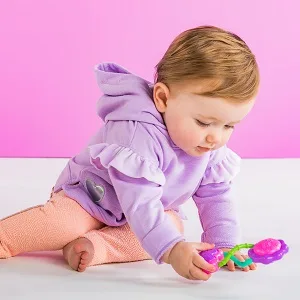 Bright Starts Rattle and Shake Barbell Toy - Pretty in Pink, Ages 3 Months + Rattle & Shake Pink - product information 4