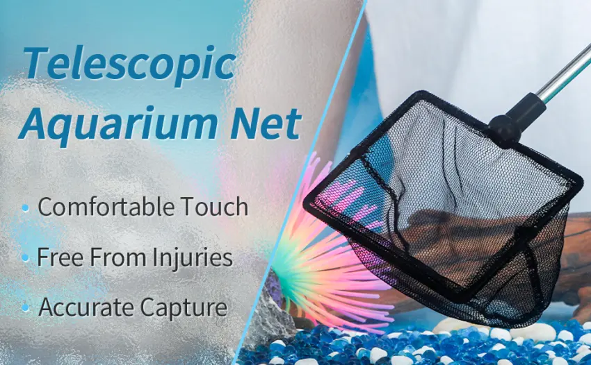 Pawfly Aquarium Fish Net with Extendable 9-24 Inch Long Handle for Betta Fish Tank Small Koi Pond and Pool - product information 15