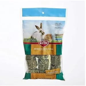 Kaytee Alfalfa Cubes for Rabbits, Guinea Pigs, and Other Small Animals, 15 oz - product information 2
