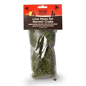 Fluker's Live Moss for Hermit Crabs, 0.7oz Green - product information 1