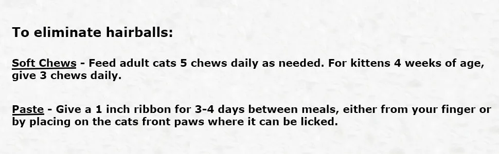 Hartz Hairball Remedy Plus Chicken Flavored Soft Chews for Cats and Kittens - product information 6