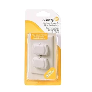 Safety 1st Deluxe Press Fit Outlet Plugs, 8 Count 8 Count (Pack of 1) - product information 1