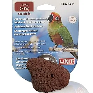 Lixit Chicken Feeder Toy 1 Pack - lava chew rock for birds