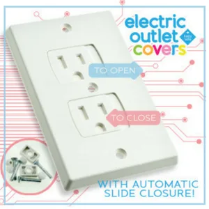 Ashtonbee Child Safety Plug Socket Covers, Plug Covers for Electrical Outlets, Electrical Safety Baby Products, White, Set of 2 2 Pack - product information 6