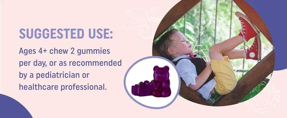 Magnesium Calming Gummies for Kids | Relaxing Magnesium for Kids | Calm Gummies for Natural Wake-Sleep Cycles with Chamomile & Lemon Balm | Gluten-Free, Non-GMO, Naturally Sweetened | 60 Count Calming Gummy for Kids - suggested ages 4+