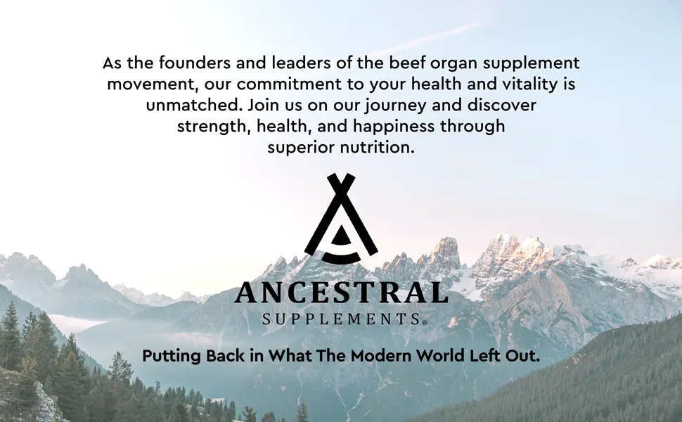 Ancestral Supplements Grass Fed Beef Colostrum - 3000 MG - 180 Capsules - Image