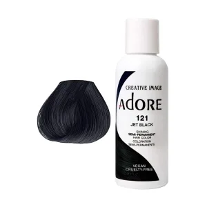 Adore Semi Permanent Hair Color #121 Jet Black, 4 Fl Oz 121 Jet Black 4 Fl Oz (Pack of 1) - product information 2