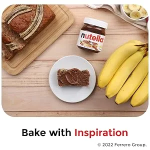 Nutella Hazelnut Spread with Cocoa for Breakfast, Great for Easter Baking, 26.5 oz Jar 26.5 Ounce (Pack of 1) - Bake with Inspiration