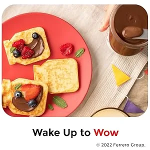 Nutella Hazelnut Spread with Cocoa for Breakfast, Great for Easter Baking, 26.5 oz Jar 26.5 Ounce (Pack of 1) - Wake Up to Wow
