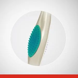 Colgate 360 Optic White Whitening Toothbrush, Adult Soft Toothbrush with Whitening Cups, Helps Whiten Teeth and Removes Odor Causing Bacteria, 4 Pack 4 Count Soft - Optic White