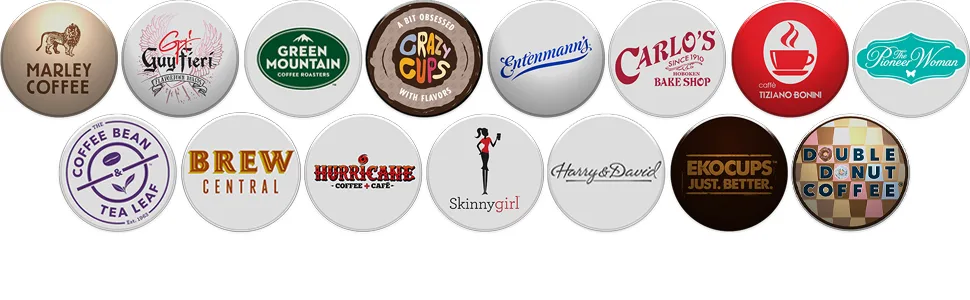 Flavored Decaf Coffee Pods Variety Pack, Great Mix of Decaffeinated Coffee Pods Compatible with all Keurig K Cups Brewers, 40 Count Bulk Pack - brands