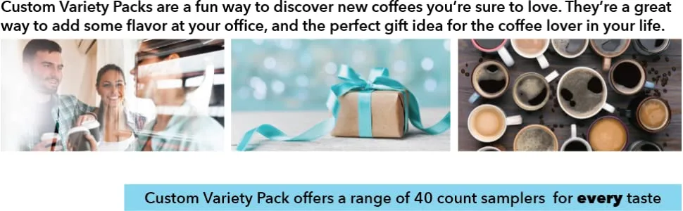 Flavored Decaf Coffee Pods Variety Pack, Great Mix of Decaffeinated Coffee Pods Compatible with all Keurig K Cups Brewers, 40 Count Bulk Pack - coffee gift