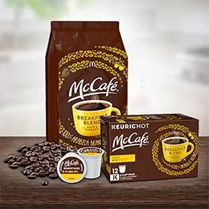 McCaf Breakfast Blend, Keurig Single Serve K-Cup Pods, Light Roast Coffee Pods, 72 Count Breakfast Blend 72 Count (Pack of 1) - mccafe roast coffee k-cup ground
