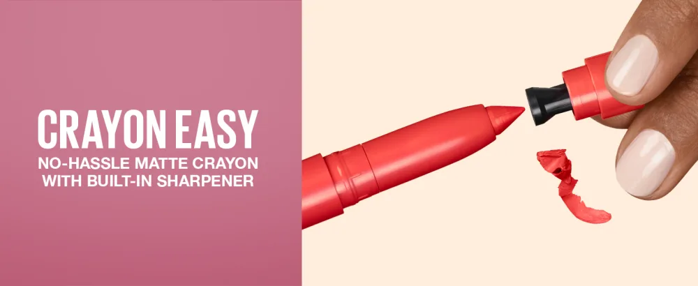 Maybelline Super Stay Ink Crayon Lipstick Makeup, Precision Tip Matte Lip Crayon with Built-in Sharpener, Longwear Up To 8Hrs, Lead The Way, Pink Beige, 1 Count LEAD THE WAY 0.04 Ounce (Pack of 1) - crayon easy no-hassle matte crayon with built-in sharpener