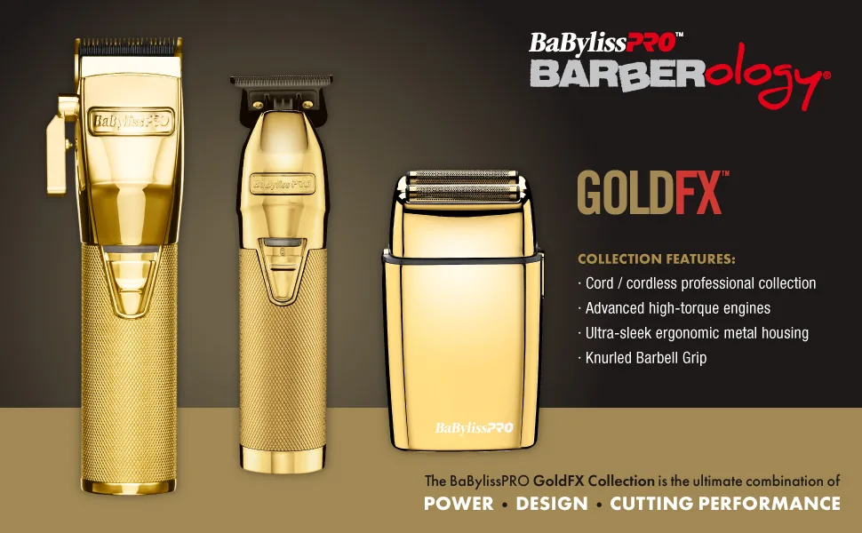 BabylissPRO Barberology GOLDFX Collection GOLDFX Shaver - Gold FX 1