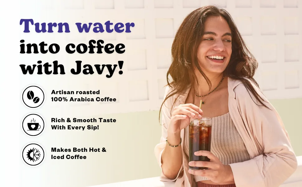 Javy Coffee 30X Cold Brew Coffee Concentrate, Perfect for Instant Iced Coffee, Cold Brewed Coffee and Hot Coffee. Original 1 Bottle - javy