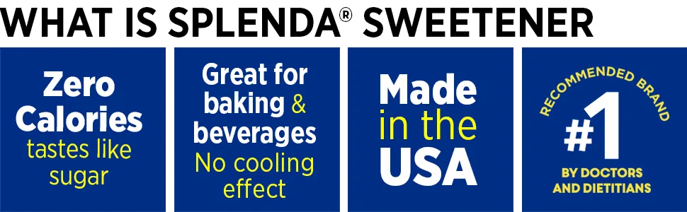 Splenda No Calorie Sweetener Value Pack, 800 Individual Packets (Pack of 1), 28.22 Ounce 800 Count (Pack of 1) - Splenda original zero calories made in usa