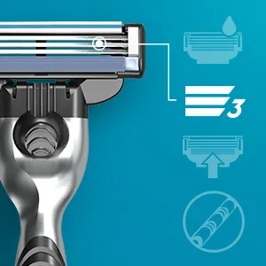 Gillette Mach3 Men's Razor Blade Refills, 8 Count 8 Refills - 3 Stronger-Than-Steel Blades