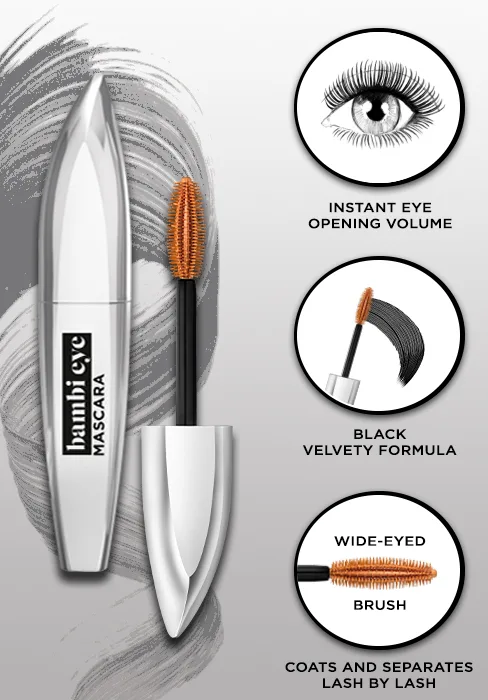 L'Oreal Paris Makeup Telescopic Original Lengthening Mascara, Black, 0.27 Fl Oz (1 Count) - loreal paris bambi mascara