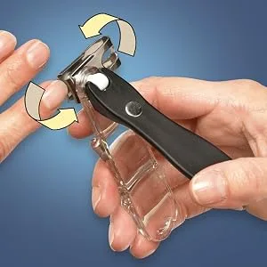 EZ Grip 360 Degree Rotary Stainless Steel Sharp Blade Fingernail Toenail Clipper, Trimmer and Cutter - product information 2