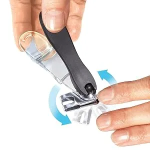 EZ Grip 360 Degree Rotary Stainless Steel Sharp Blade Fingernail Toenail Clipper, Trimmer and Cutter - product information 4