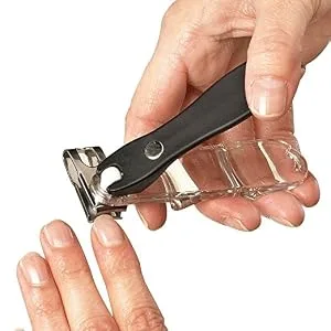 EZ Grip 360 Degree Rotary Stainless Steel Sharp Blade Fingernail Toenail Clipper, Trimmer and Cutter - product information 5
