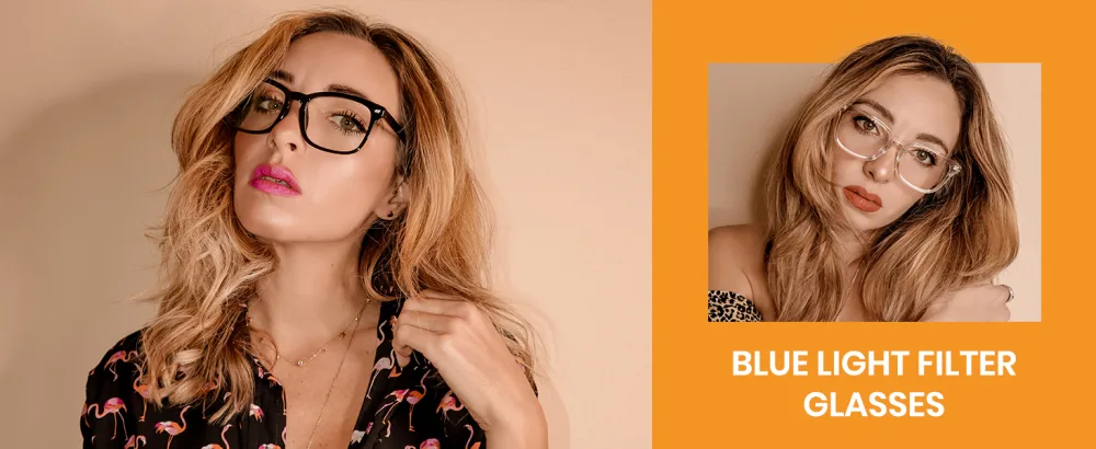 Cyxus Clear Blue Light Filter Glasses Computer Gaming Glasses for Men Women UV Blocking Eyeglasses Square Frame Interchangeable Lens 01 - Clearcuar - blue light glasses