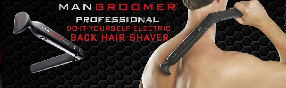 MANGROOMER - PROFESSIONAL Do-It-Yourself Electric Back Hair Shaver - MANGROOMER, Professional, Do-it-Yourself, Electric, Back Hair, Shaver