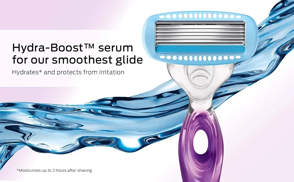 Schick Hydro Silk Razor for Women With 2 Moisturizing Blade Refills Hydro Silk & 2 Refills - Schick Hydro Silk Razor for Women legs underarms Venus Gillette smooth shave