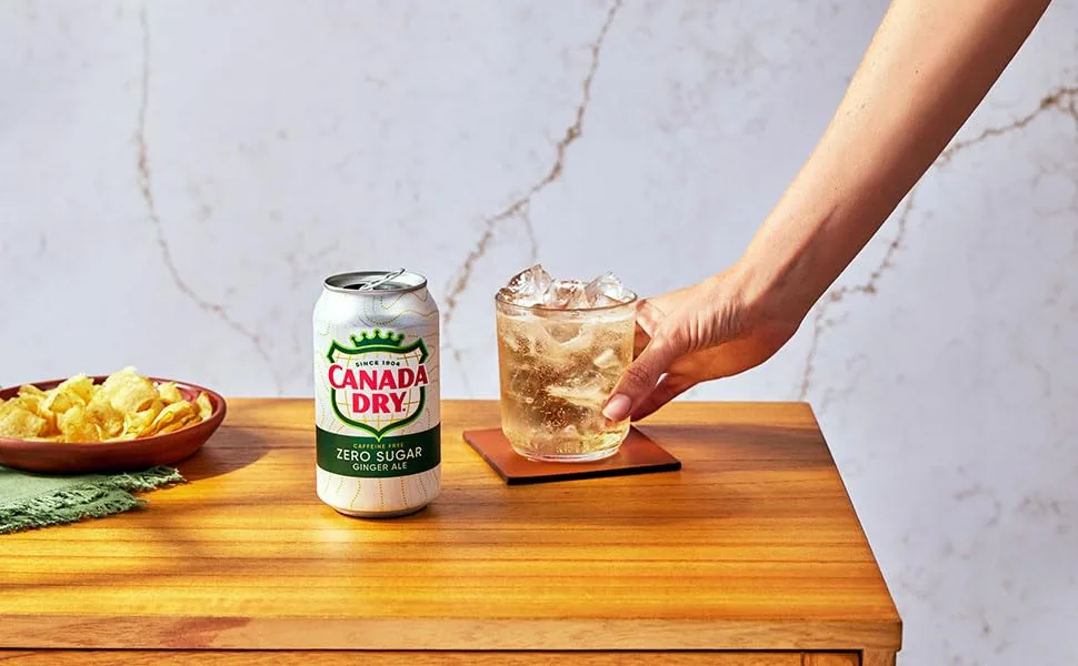 Canada Dry Zero Sugar Ginger Ale Soda, 12 fl oz cans, 12 pack - Canada Dry